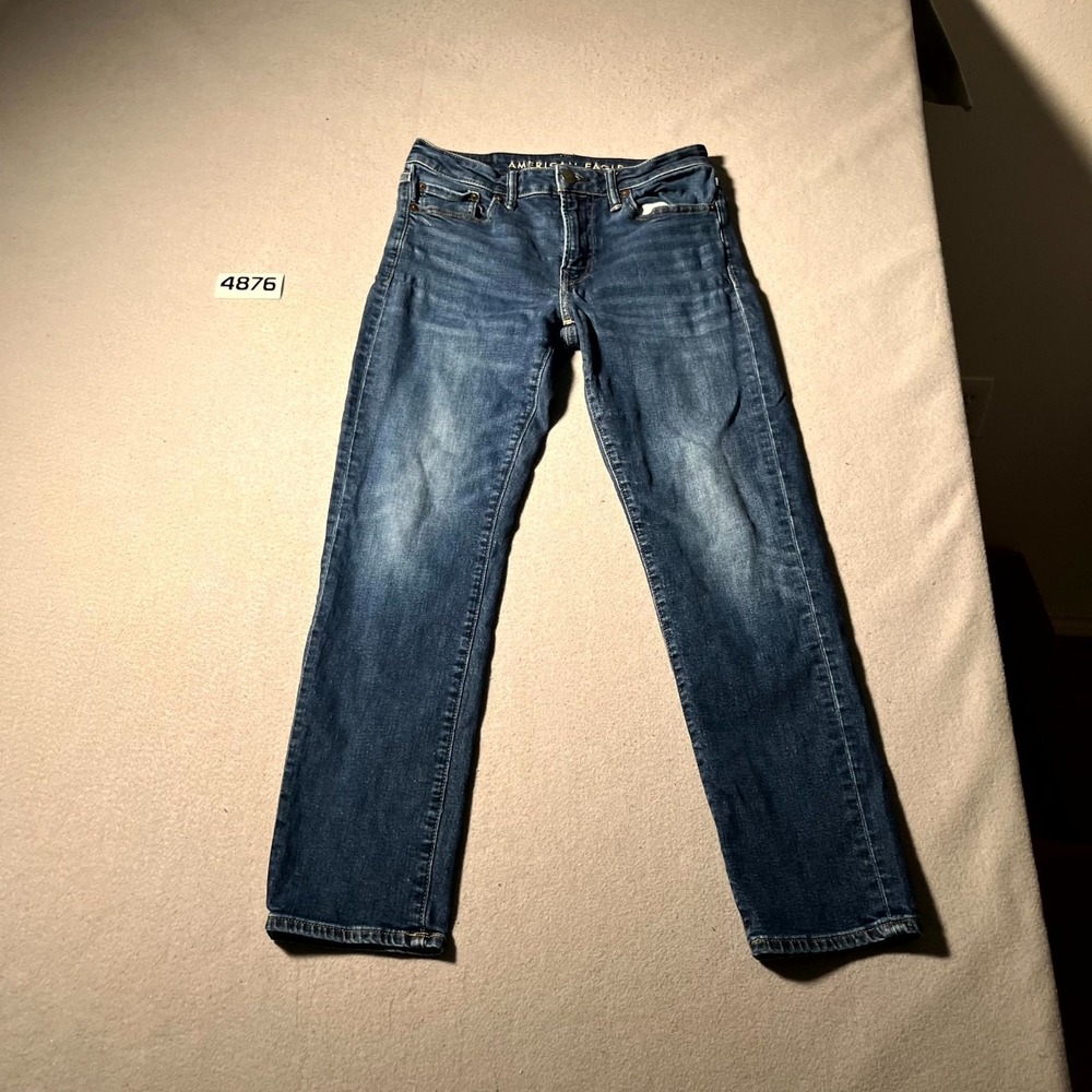 American Eagle Outfitters Jeans‎ Mens 30x30 Blue Denim Airflex Stretch Straight